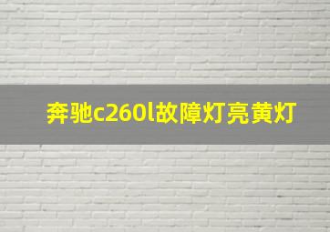 奔驰c260l故障灯亮黄灯