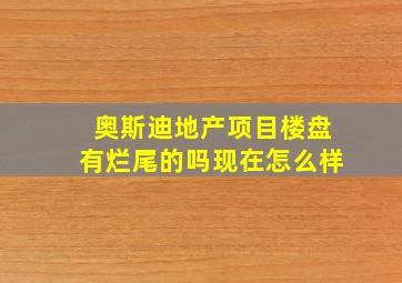 奥斯迪地产项目楼盘有烂尾的吗现在怎么样