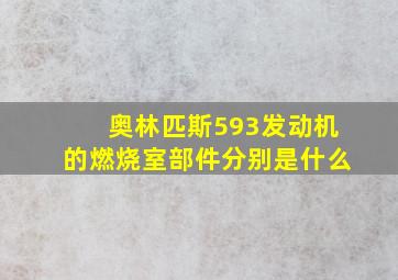 奥林匹斯593发动机的燃烧室部件分别是什么