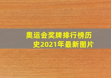 奥运会奖牌排行榜历史2021年最新图片