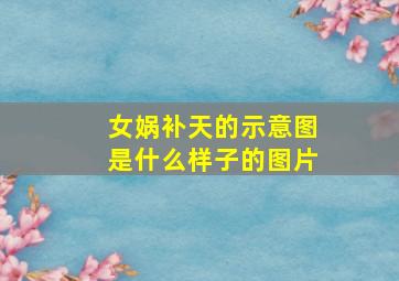 女娲补天的示意图是什么样子的图片