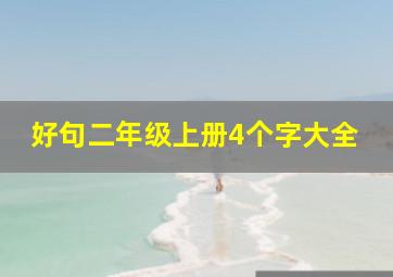 好句二年级上册4个字大全