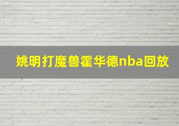 姚明打魔兽霍华德nba回放