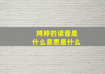 娉婷的读音是什么意思是什么