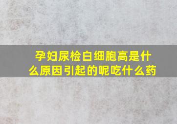 孕妇尿检白细胞高是什么原因引起的呢吃什么药