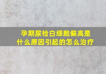 孕期尿检白细胞偏高是什么原因引起的怎么治疗