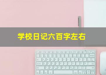 学校日记六百字左右