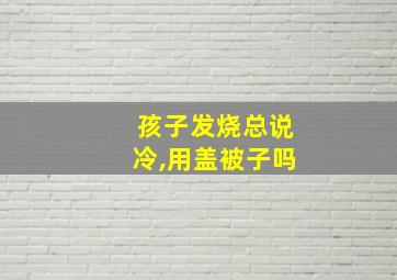 孩子发烧总说冷,用盖被子吗