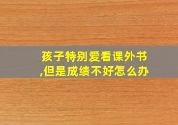 孩子特别爱看课外书,但是成绩不好怎么办