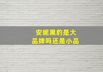 安妮黑豹是大品牌吗还是小品