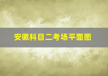 安徽科目二考场平面图