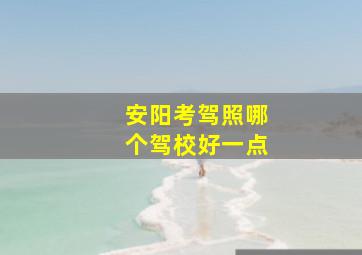 安阳考驾照哪个驾校好一点