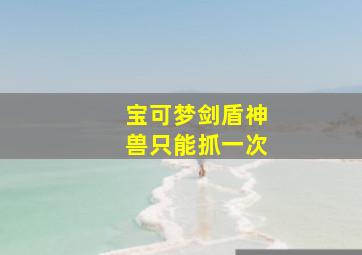 宝可梦剑盾神兽只能抓一次