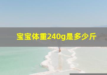 宝宝体重240g是多少斤