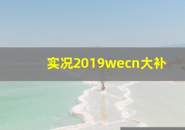 实况2019wecn大补