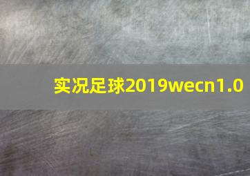 实况足球2019wecn1.0