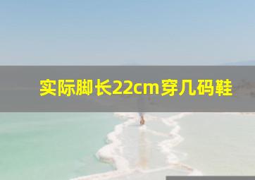 实际脚长22cm穿几码鞋