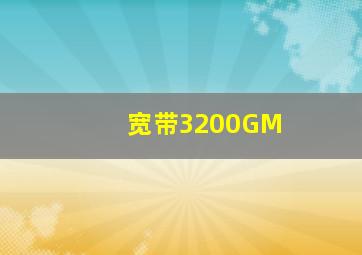 宽带3200GM