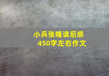 小兵张嘎读后感450字左右作文