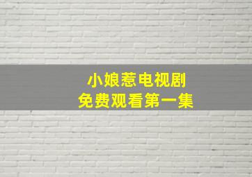 小娘惹电视剧免费观看第一集