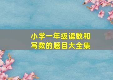 小学一年级读数和写数的题目大全集