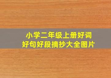 小学二年级上册好词好句好段摘抄大全图片