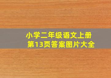 小学二年级语文上册第13页答案图片大全