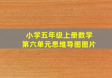 小学五年级上册数学第六单元思维导图图片