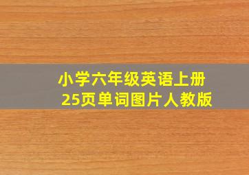 小学六年级英语上册25页单词图片人教版