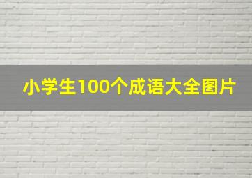 小学生100个成语大全图片