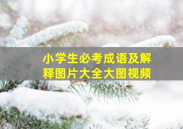 小学生必考成语及解释图片大全大图视频