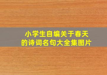 小学生自编关于春天的诗词名句大全集图片