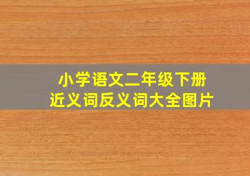 小学语文二年级下册近义词反义词大全图片