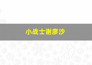 小战士谢廖沙