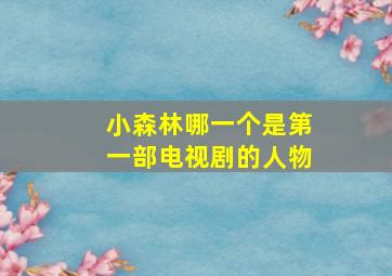 小森林哪一个是第一部电视剧的人物