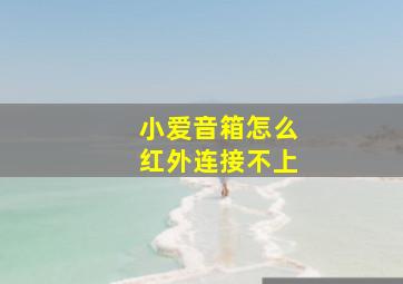 小爱音箱怎么红外连接不上