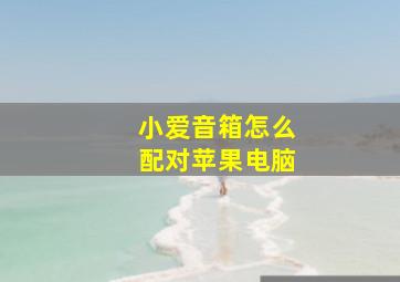 小爱音箱怎么配对苹果电脑