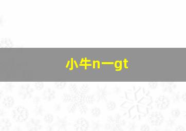 小牛n一gt