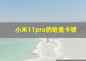 小米11pro的哈曼卡顿