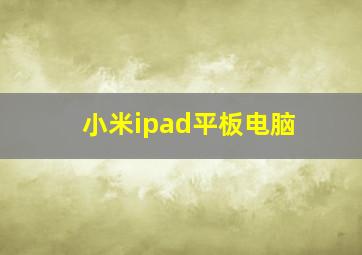 小米ipad平板电脑