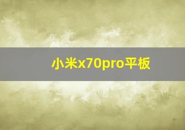 小米x70pro平板