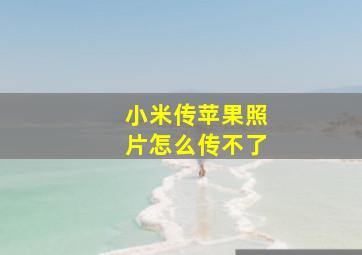 小米传苹果照片怎么传不了