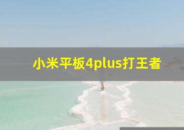 小米平板4plus打王者