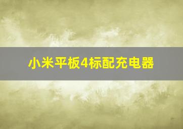 小米平板4标配充电器