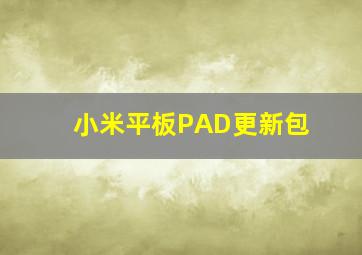 小米平板PAD更新包