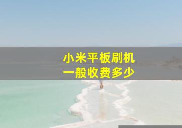 小米平板刷机一般收费多少