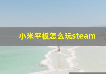 小米平板怎么玩steam