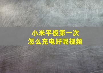 小米平板第一次怎么充电好呢视频