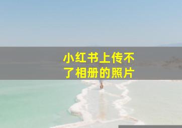 小红书上传不了相册的照片