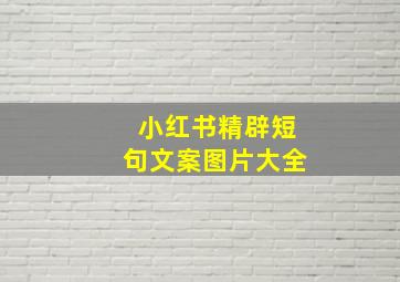 小红书精辟短句文案图片大全